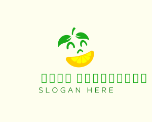 Mascot - Happy Lemon Slice logo design