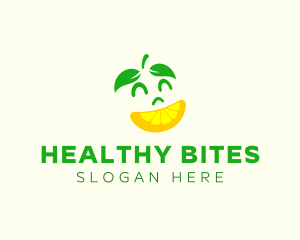 Happy Lemon Slice logo design