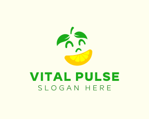 Happy Lemon Slice logo design