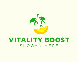 Vitality - Happy Lemon Slice logo design