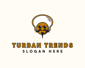 Turban - Bearded Cookie Chef logo design