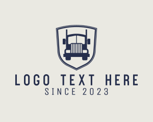 Courier - Trucking Company Shield logo design
