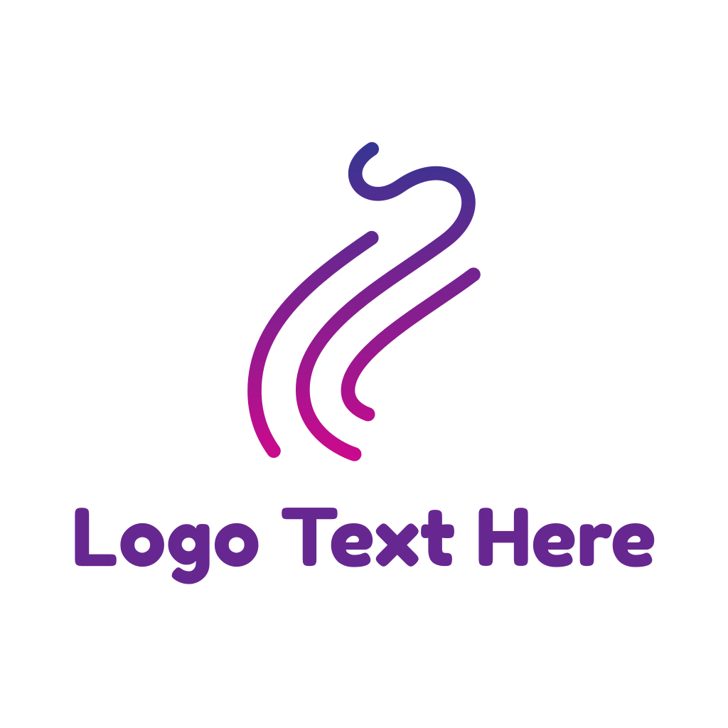 Gradient Purple Smoke Outline Logo | BrandCrowd Logo Maker