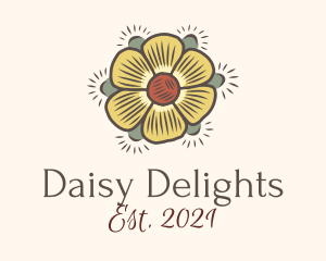 Daisy - Daisy Flower Knitwork logo design