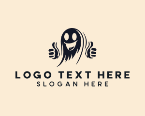 Spooky - Creepy Ghost Spirit logo design