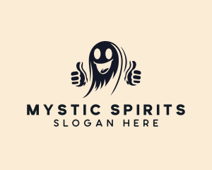 Paranormal - Creepy Ghost Spirit logo design