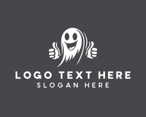 Creepy Ghost Spirit logo design