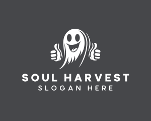 Creepy Ghost Spirit logo design