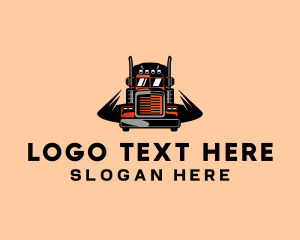 Truck Logistics Delivery  logo design