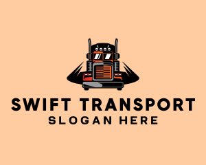 Truck Logistics Delivery  logo design