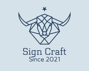 Star Taurus Bull logo design