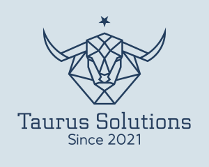 Taurus - Star Taurus Bull logo design