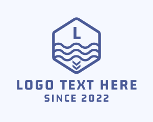 Diving - Water Wave Aquarium logo design