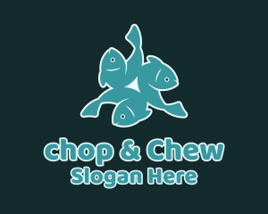 Fish Seafood Restaurant Logo