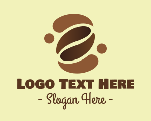 Coffee Shop - Brown Coffee Bean logo design