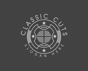 Classic Hipster Star logo design