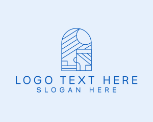 Santorini - Interior Design Architect logo design