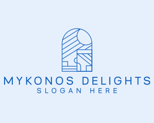 Mykonos - Interior Design Architect logo design