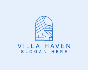 Villa - Interior Design Architect logo design