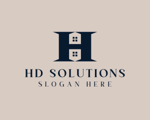 Residential Property Letter H logo design