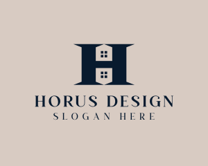 Residential Property Letter H logo design