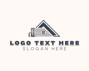 Plastering Construction Repair logo design
