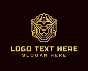 Tribal - Luxury Lion Animal logo design