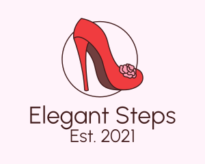 Flower Fashion Heel logo design