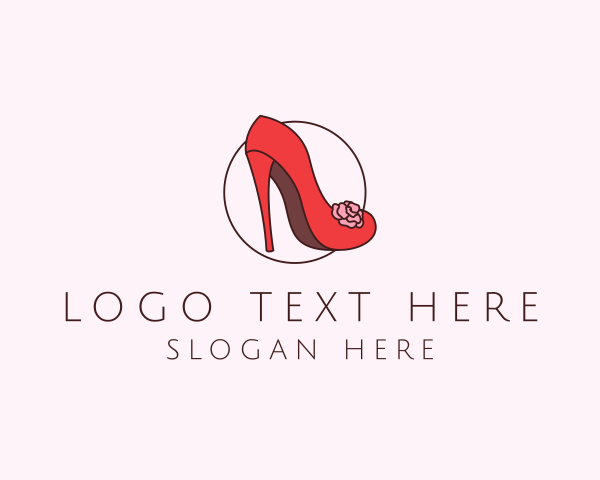 Sassy - Flower Fashion Heel logo design