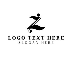 Design - Music Note Letter Z logo design