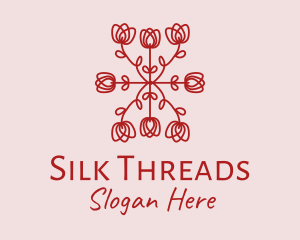 Red Rose Pattern logo design