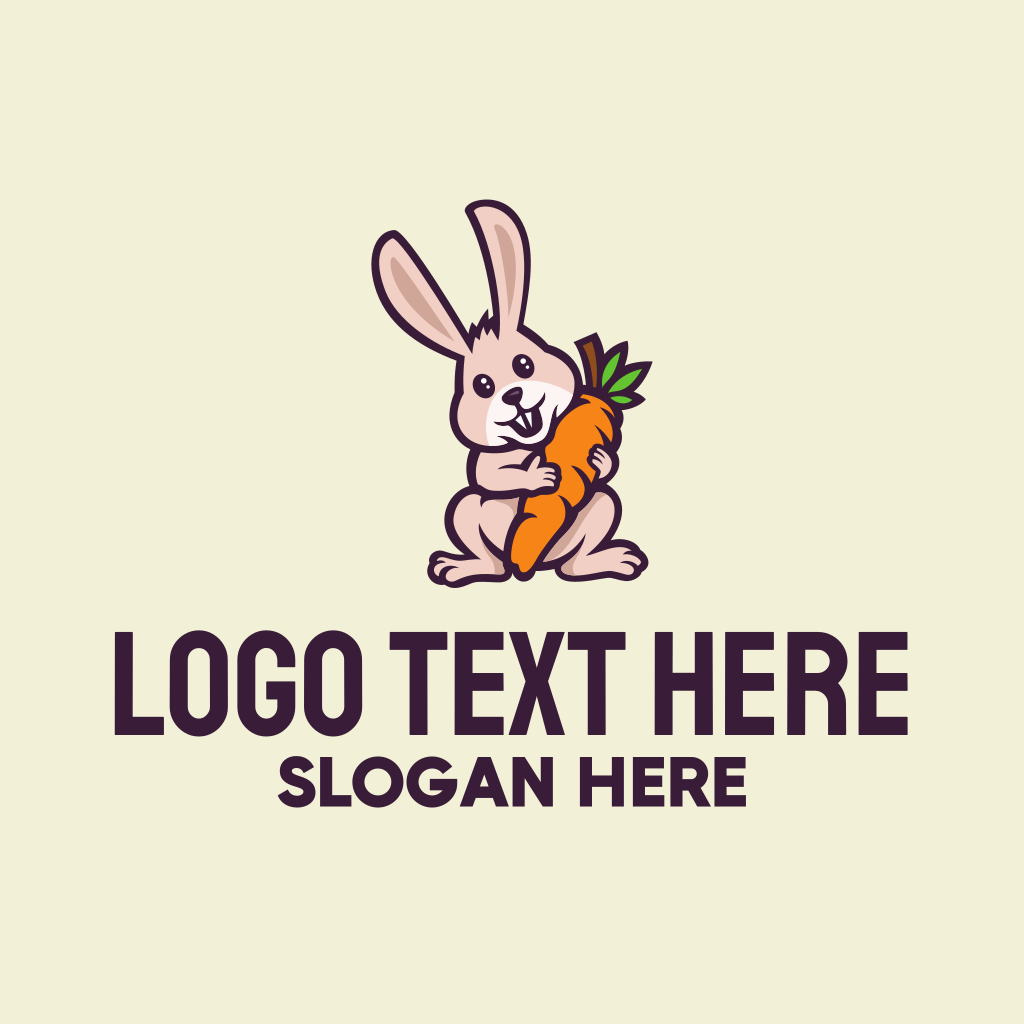 Carrot Bunny Cartoon Logo | BrandCrowd Logo Maker