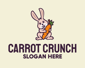 Carrot - Carrot Bunny Cartoon logo design