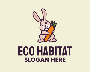 Biodiversity - Carrot Bunny Cartoon logo design