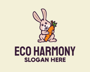 Biodiversity - Carrot Bunny Cartoon logo design