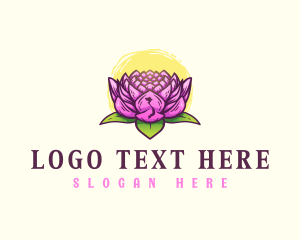 Map - Lotus Flower Vietnam logo design