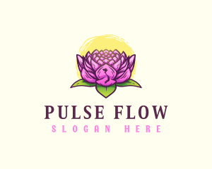 Lotus Flower Vietnam Logo