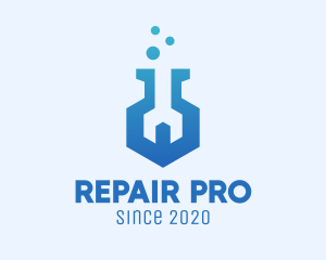 Science Repair Job logo design