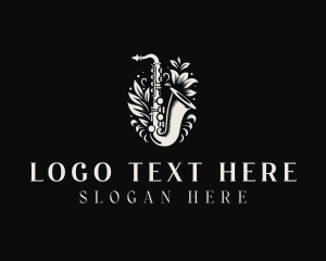 Saxophone Musical Instrument Logo