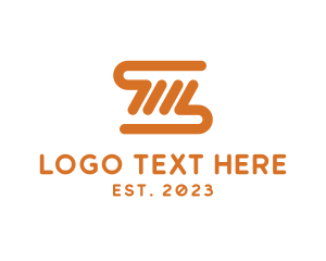 Letter M - Abstract Symbol Letter M logo design