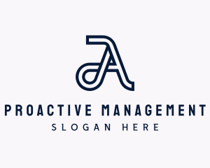 Management - Traffic Management Letter A logo design