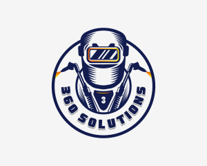 Welding Welder Metalworks logo design