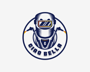 Welding Welder Metalworks logo design