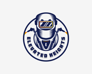 Welding Welder Metalworks logo design