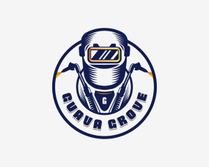 Welding Welder Metalworks logo design