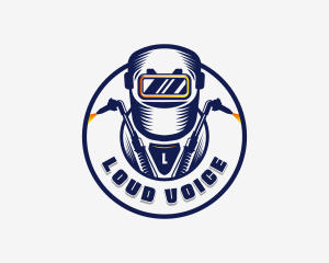 Welding Welder Metalworks logo design