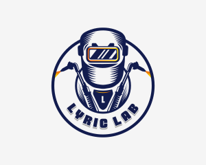 Welding Welder Metalworks logo design