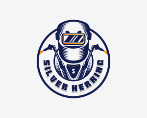 Welding Welder Metalworks logo design