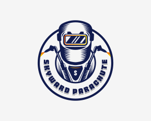 Welding Welder Metalworks logo design