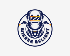 Welding Welder Metalworks logo design